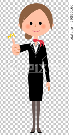 統一婦女的豎起大拇指 39896166