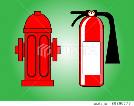 Fire hydrant and Fire extinguisher Fire hydrant and Fire extinguisher 39896279