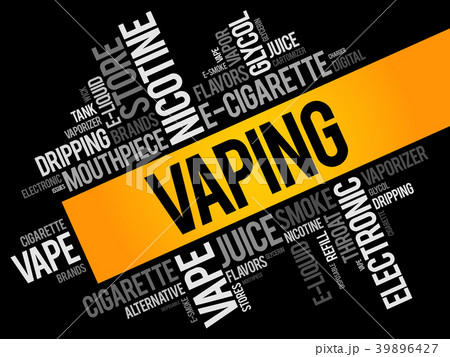 Vaping word cloud collage 39896427
