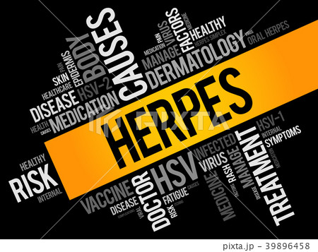 Herpes word cloud collage 39896458