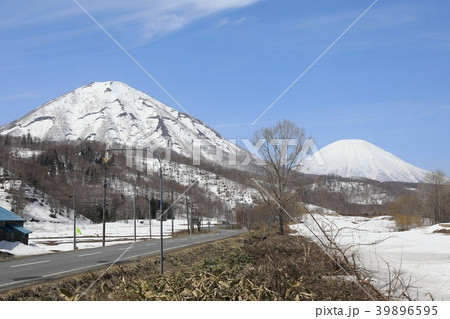 喜茂別町、福丘から見る羊蹄山と尻別岳 39896595