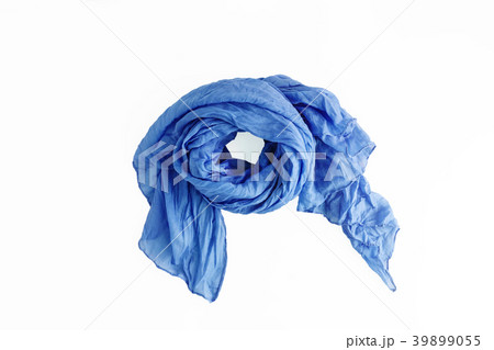 colored patterned scarf, neckerchief isolated  39899055