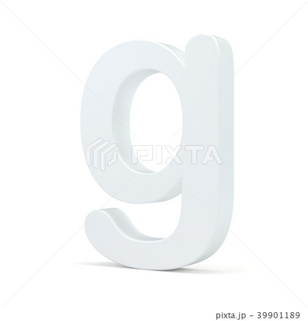 White small letter G isolated on white background White small letter G isolated on white background 39901189