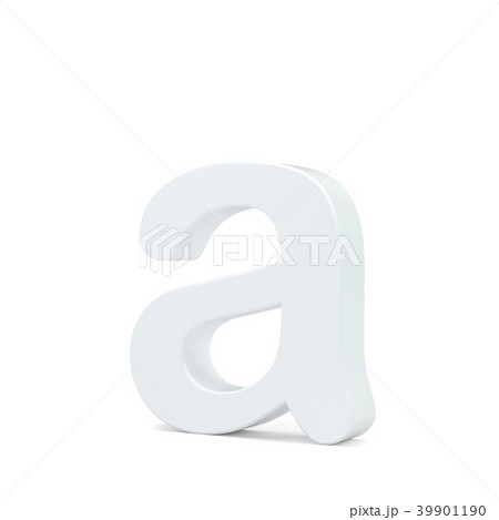 White small letter A isolated on white background 39901190