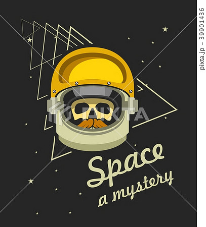 astronaut helmet with a dead man 39901436