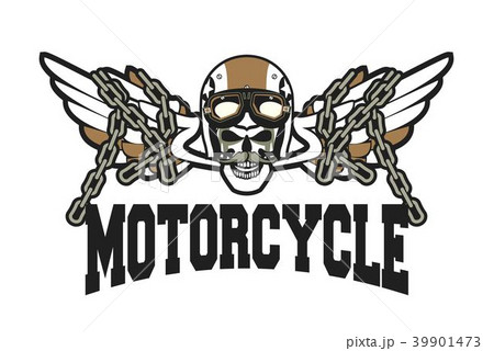 Biker Skull Emblem 39901473