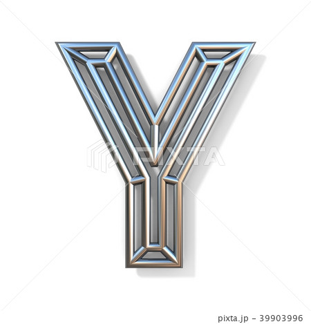 Wire outline font letter Y 3D 39903996