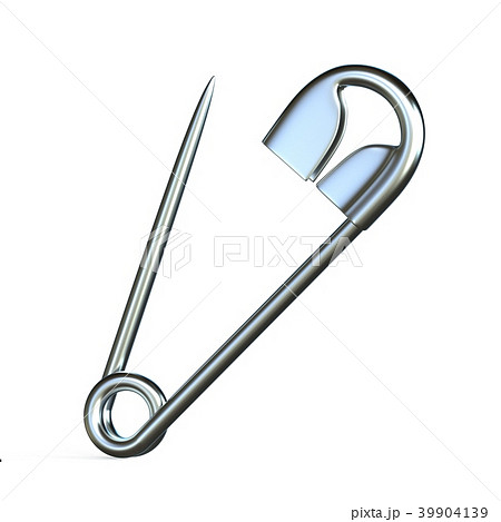 Open safety pin 3D 39904139
