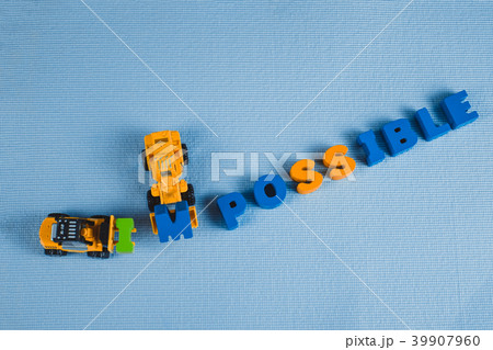 Mini forklift bulldozer truck loading impossible 39907960