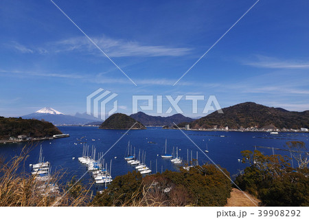 【国史跡】長浜城跡からみる内浦湾・富士山（伊豆国） 39908292