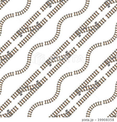 Vector illustration of railway parts grey rails 39908358