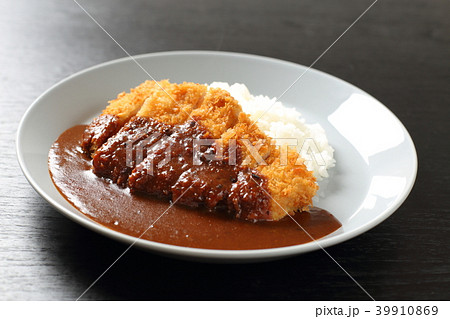 カツカレー - 黒背景 39910869