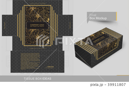 Abstract dark gray seamless pattern with golden 39911807