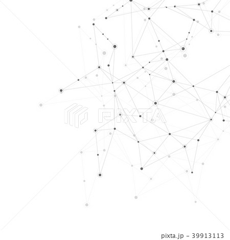 Abstract connection background with lines and dots 39913113