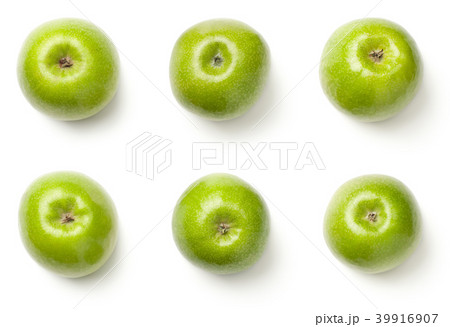 Green Apples Isolated on White Background 39916907