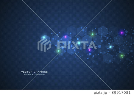 Molecular structure background. Genetic and 39917081
