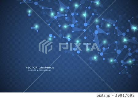 Molecular structure background. Genetic and 39917095