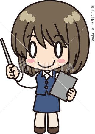 女性会社員_説明_笑顔 女性会社員_説明_笑顔 39917746