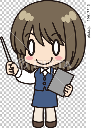 女性会社員_説明_笑顔 女性会社員_説明_笑顔 39917746