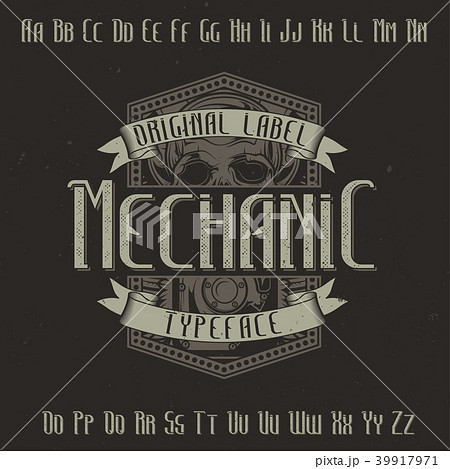 Original label typeface 39917971