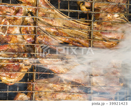 Strip loin steaks on the barbecue Strip loin steaks on the barbecue 39921423