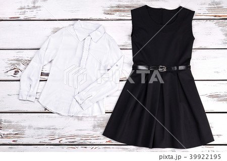 Couture black retro dress, blouse. 39922195