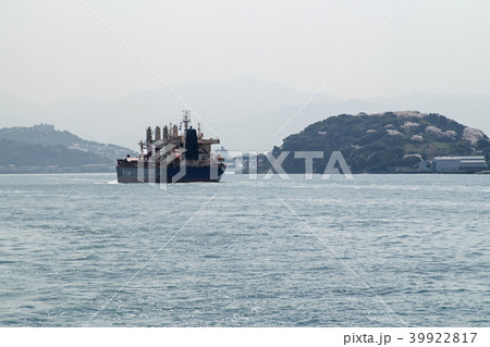 桜咲く関門海峡の景色 39922817