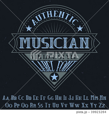 Original label typeface Original label typeface 39923264