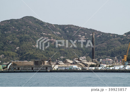 桜咲く関門海峡の景色 39923857
