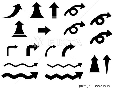 矢印セットのイラスト素材