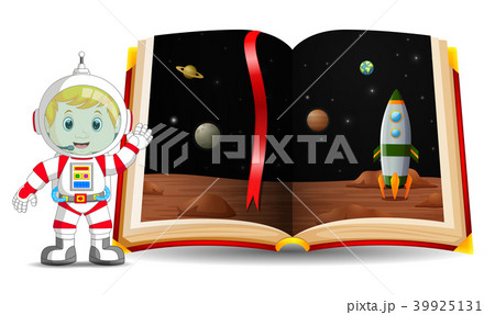 planet scenery in the book and kid 39925131