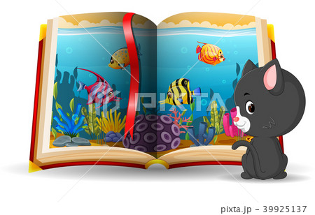ocean scene in the book and cat ocean scene in the book and cat 39925137