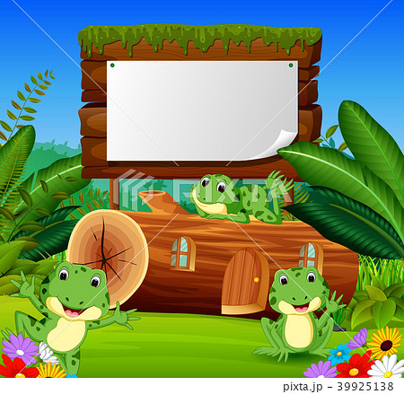 Frog and house in a beautiful nature 39925138