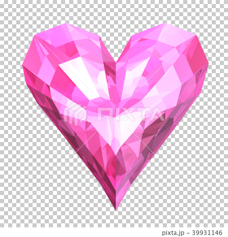 Heart Crystal Pink Stock Illustration