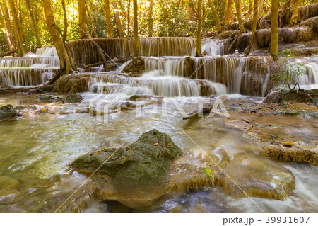 Tropical blue stream waterfall Tropical blue stream waterfall 39931607