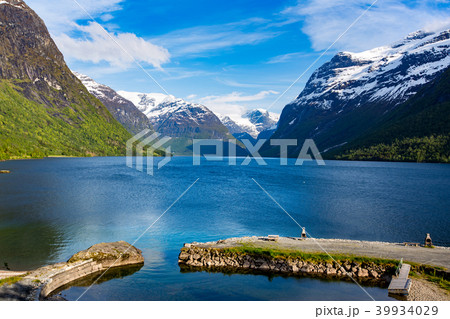 lovatnet lake Beautiful Nature Norway. 39934029