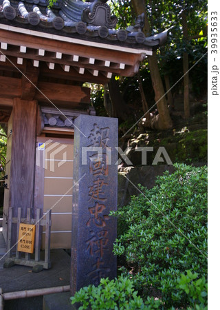 報国寺 薬医門と石標 報国寺 薬医門と石標 39935633
