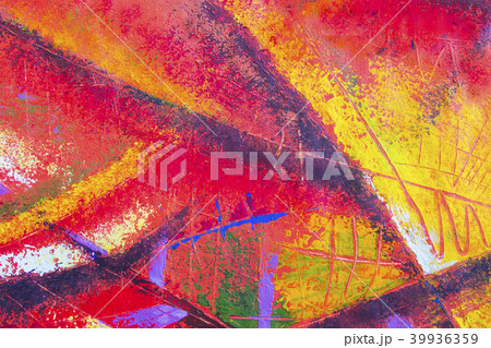 Abstract original oil and acrylic color painting. 39936359