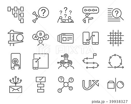 UX icon set. 39938327
