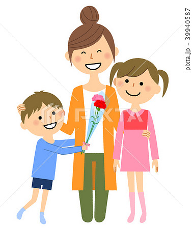 母の日　親子 39940587