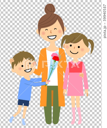母親節的父母和孩子 39940587