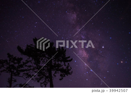 天の川　星空　くじゅう高原 39942507