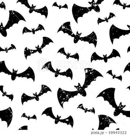 Vector Seamless Pattern With Batsのイラスト素材 [39943322] - PIXTA