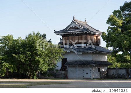 岡山城 月見櫓 現存遺構の写真素材