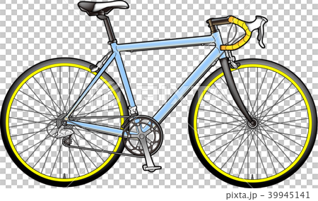 Bicycle color illustration road bike 39945141