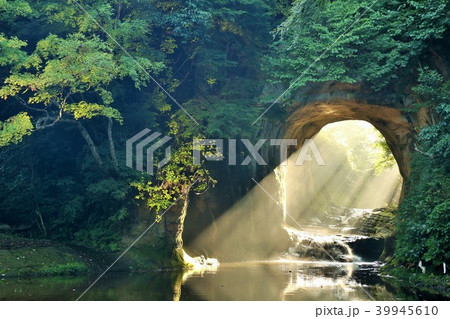 千葉県 濃溝の滝 朝の光芒 千葉県 濃溝の滝 朝の光芒 39945610