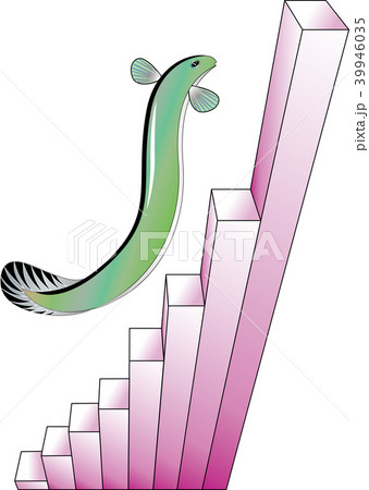 マンガうなぎと3D棒グラフ 39946035