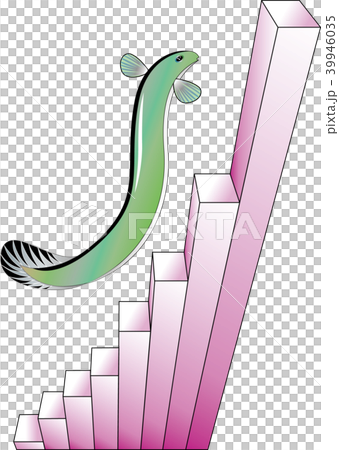 マンガうなぎと3D棒グラフ 39946035