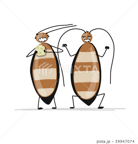Funny cockroaches for your design Funny cockroaches for your design 39947074
