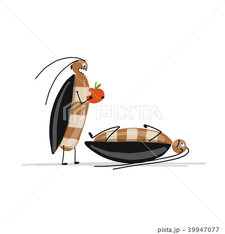 Funny cockroaches for your design Funny cockroaches for your design 39947077